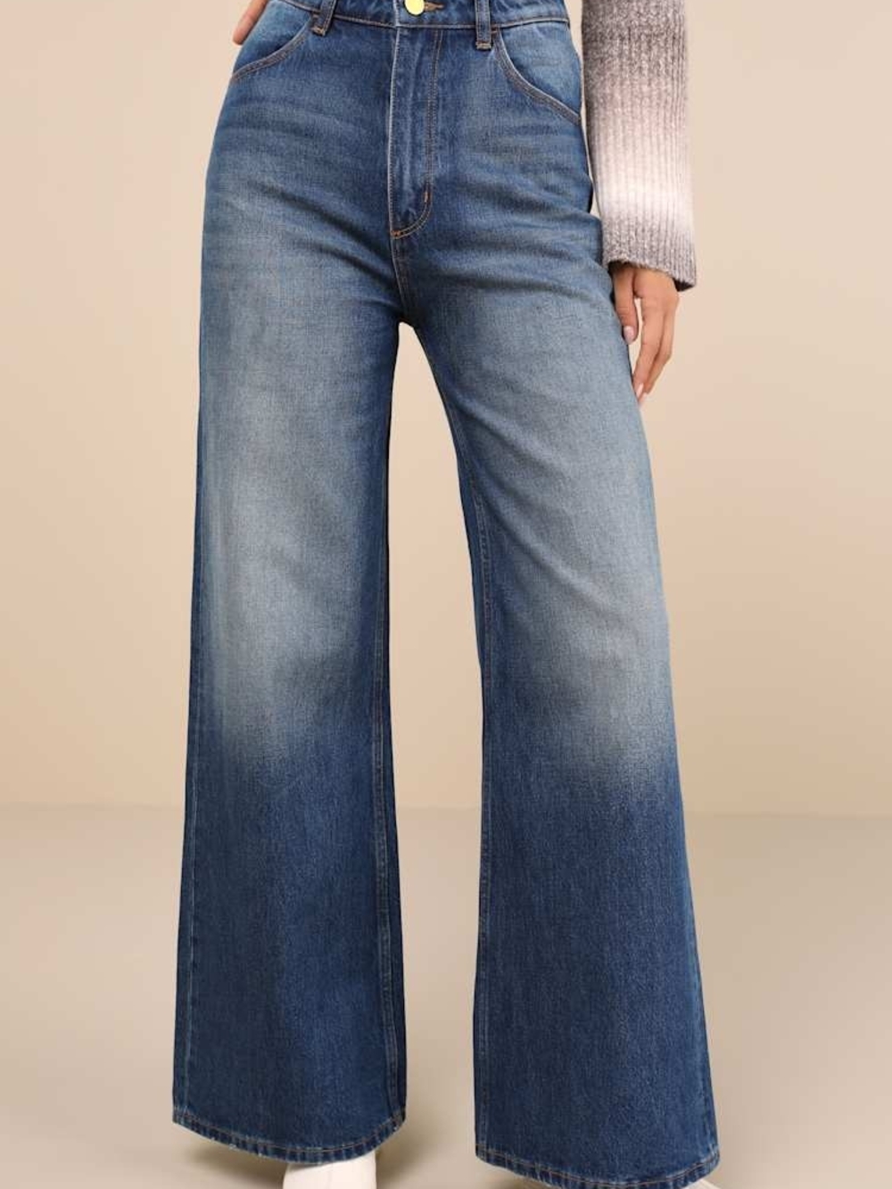 Rolla’s Studio Flare High Waist Jeans Medium Blue Womens Size 26